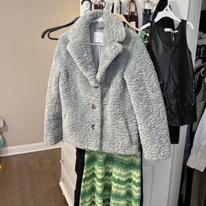 Zara Gray Teddy Jacket
